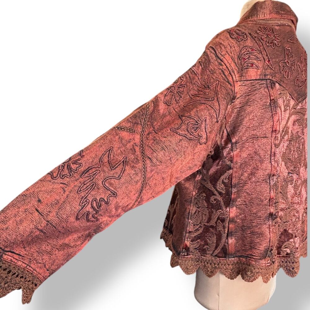 Flashback Embroidered Jacket Plus Size Vintage 3X… - image 6